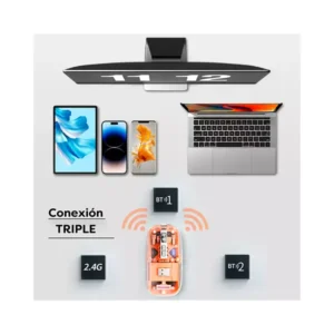 MOUSE RECARGABLE WIRELESS WITH BLUETOOTH M133